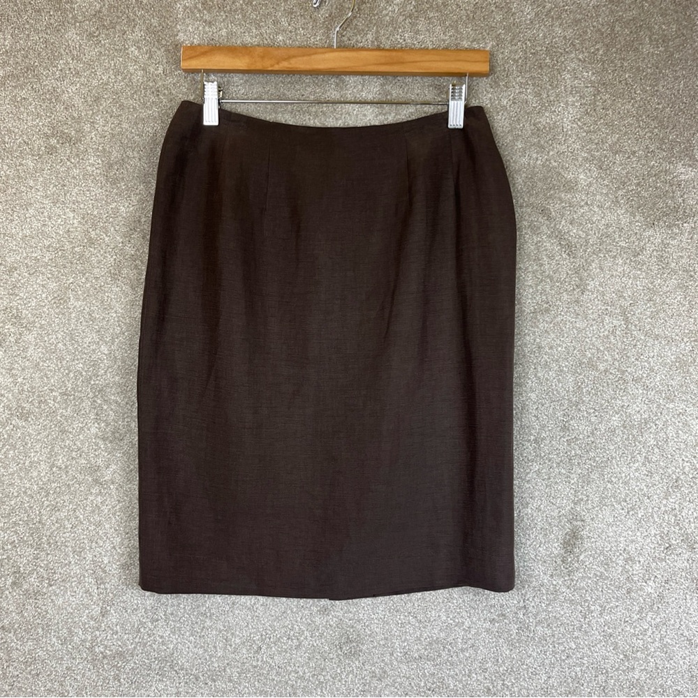 Carlisle Brown Pencil Skirt